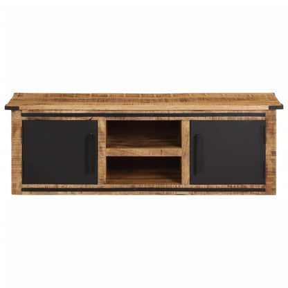 TV Cabinet with Doors 105x35x36 cm Solid Wood Mango