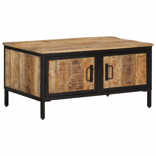 Coffee Table 80x50x40 cm Solid Rough Wood Mango