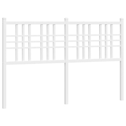 Metal Headboard White 137cm