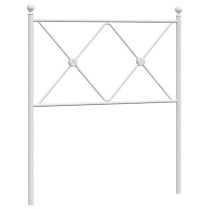 Metal Headboard White 75cm