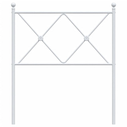 Metal Headboard White 75cm