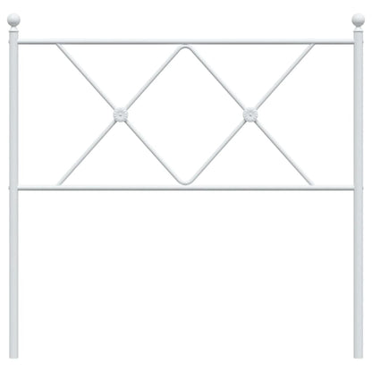 Metal Headboard White 90cm