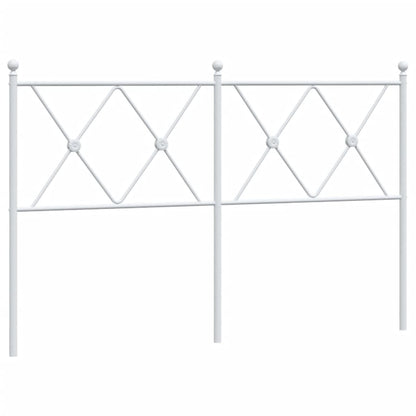 Metal Headboard White 140cm