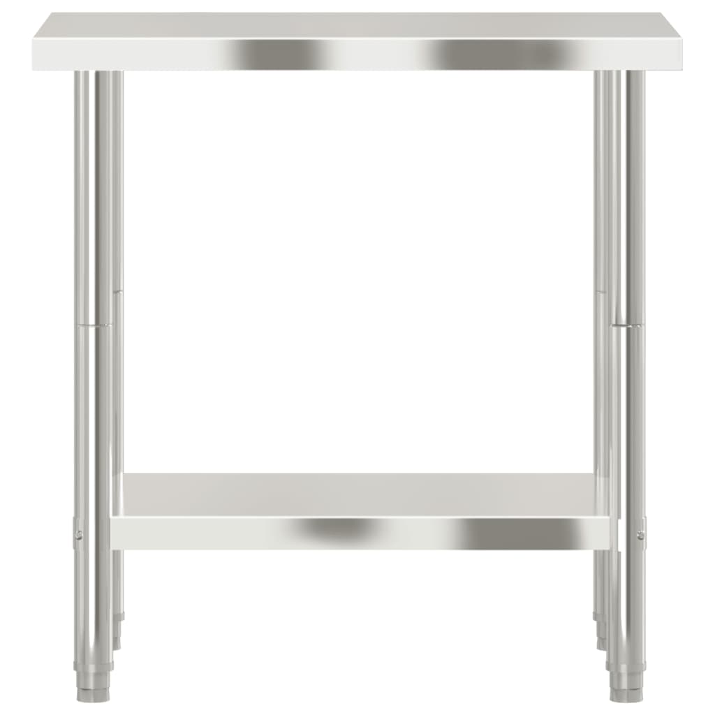 Kitchen Work Table 82.5x55x85 cm Stainless Steel