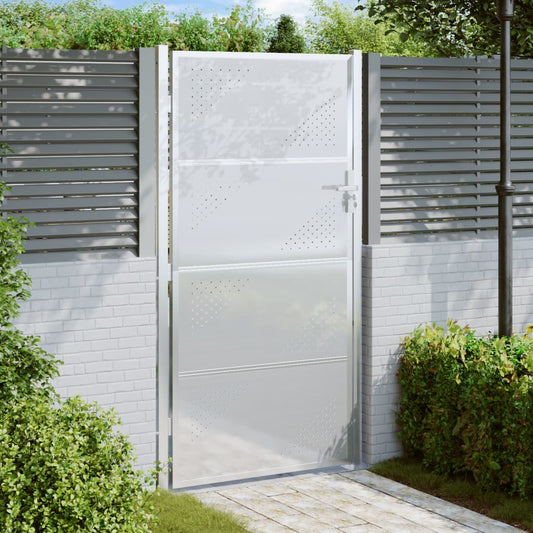 Garden Gate 100x200 cm Stainless Steel