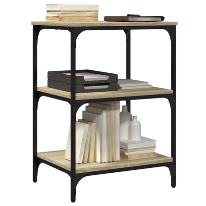 Printer Stand 3-Tier Sonoma Oak 50x41x75 cm Engineered Wood