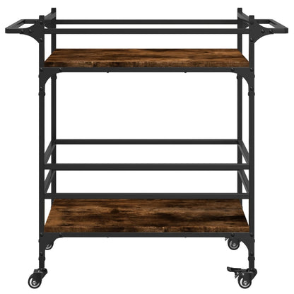 Kitchen Trolley Smoked Oak 82x40x78.5 cm Engineered Wood