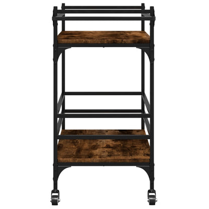 Kitchen Trolley Smoked Oak 82x40x78.5 cm Engineered Wood