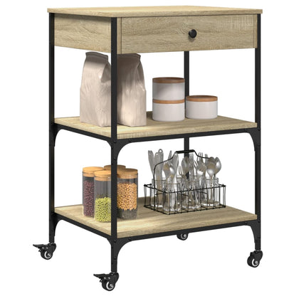 Kitchen Trolley Sonoma Oak 60x48x89.5 cm Engineered Wood