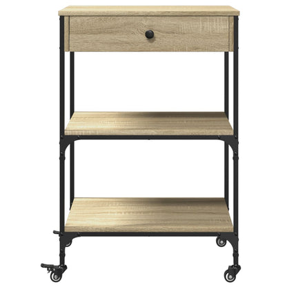 Kitchen Trolley Sonoma Oak 60x48x89.5 cm Engineered Wood