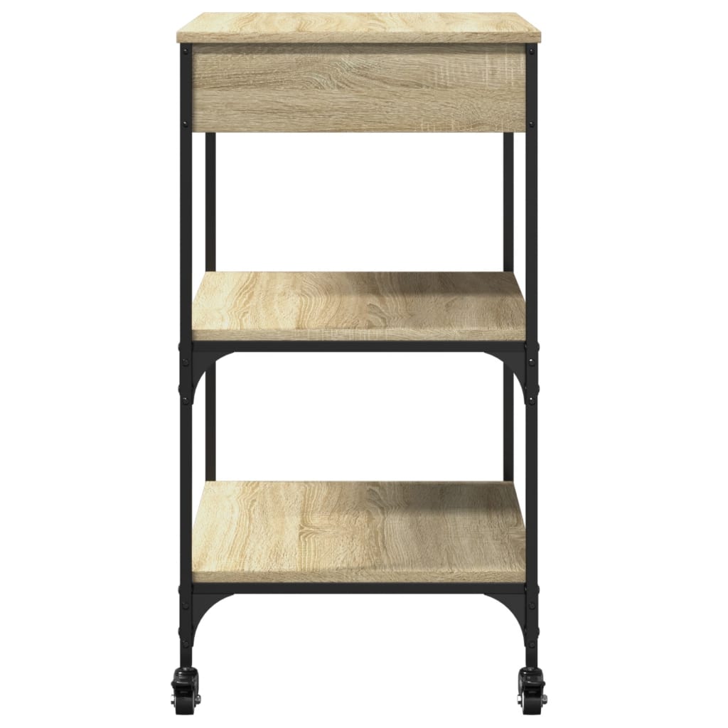 Kitchen Trolley Sonoma Oak 60x48x89.5 cm Engineered Wood