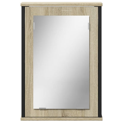 Bathroom Mirror Cabinet Sonoma Oak 42x12x60 cm Engineered Wood