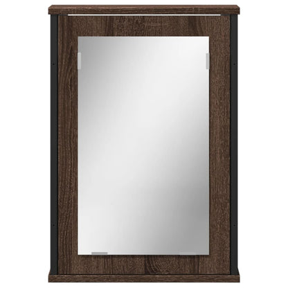 Bathroom Mirror Cabinet Brown Oak 42x12x60 cm Engineered Wood