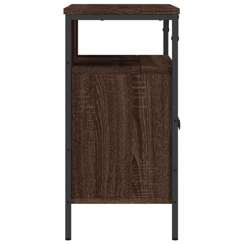 Bathroom Sink Cabinet Brown Oak 60x30x60 cm Engineered Wood