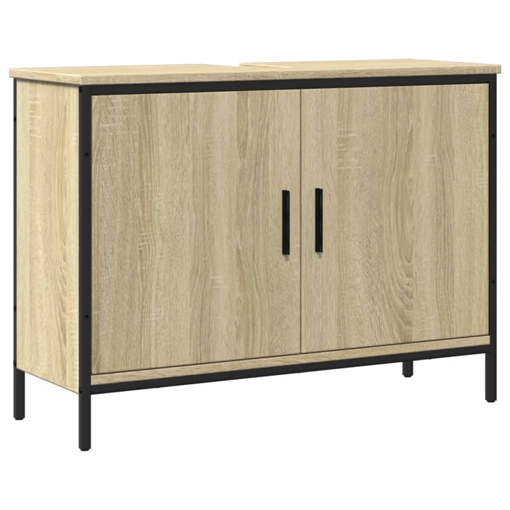 Bathroom Sink Cabinet Sonoma Oak 80x30x60 cm Engineered Wood