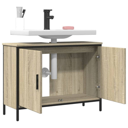 Bathroom Sink Cabinet Sonoma Oak 80x30x60 cm Engineered Wood