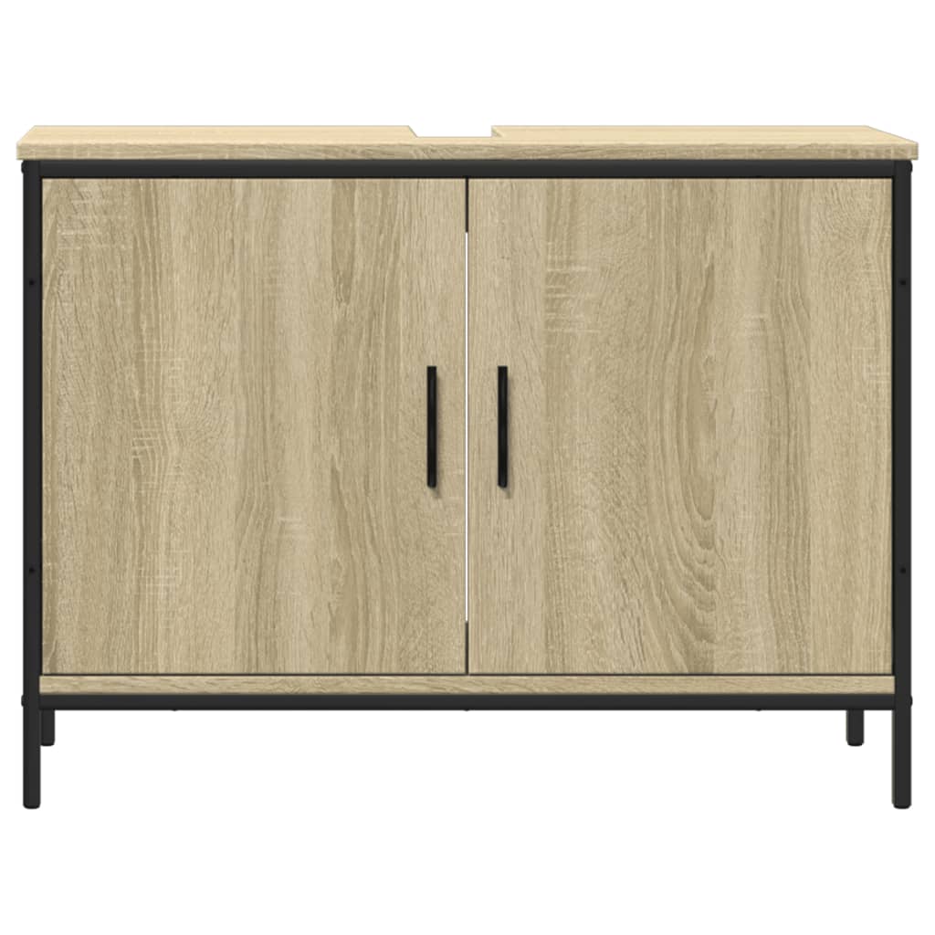 Bathroom Sink Cabinet Sonoma Oak 80x30x60 cm Engineered Wood