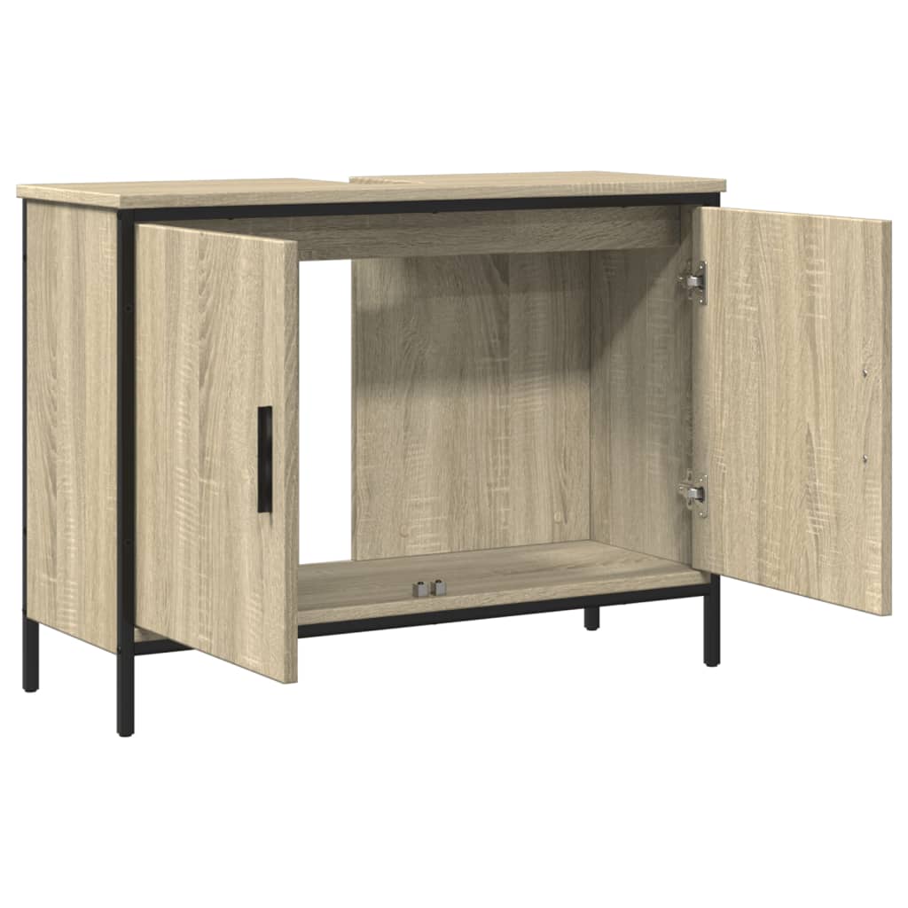 Bathroom Sink Cabinet Sonoma Oak 80x30x60 cm Engineered Wood