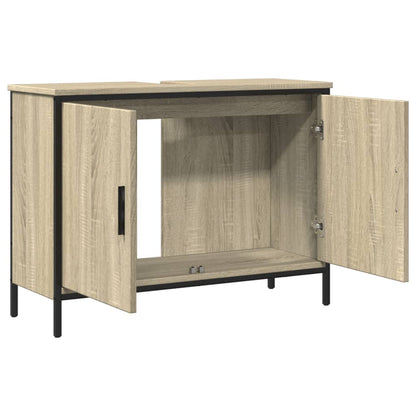 Bathroom Sink Cabinet Sonoma Oak 80x30x60 cm Engineered Wood