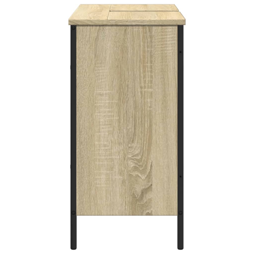 Bathroom Sink Cabinet Sonoma Oak 80x30x60 cm Engineered Wood