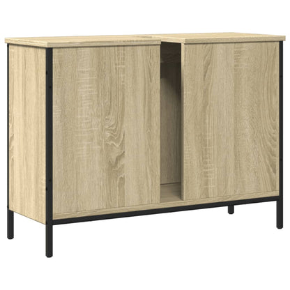 Bathroom Sink Cabinet Sonoma Oak 80x30x60 cm Engineered Wood