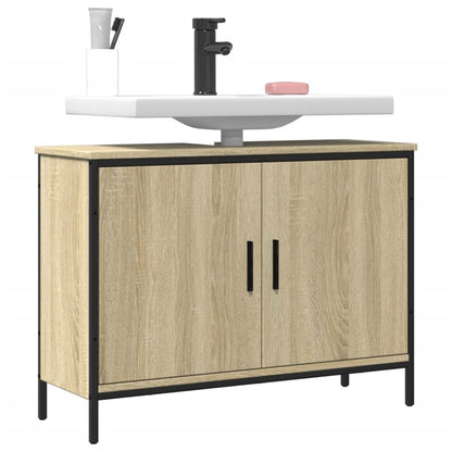 Bathroom Sink Cabinet Sonoma Oak 80x30x60 cm Engineered Wood