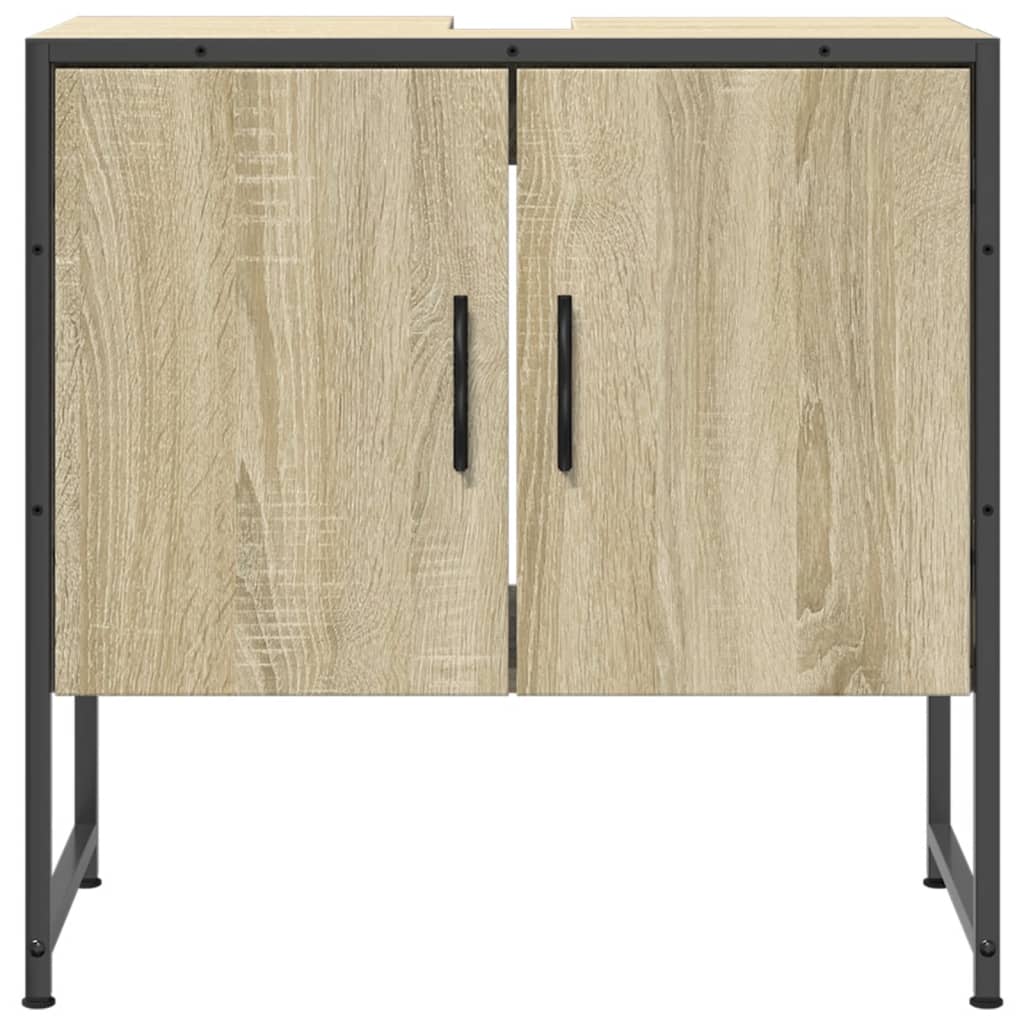 Bathroom Sink Cabinet Sonoma Oak 60x33x60 cm Engineered Wood