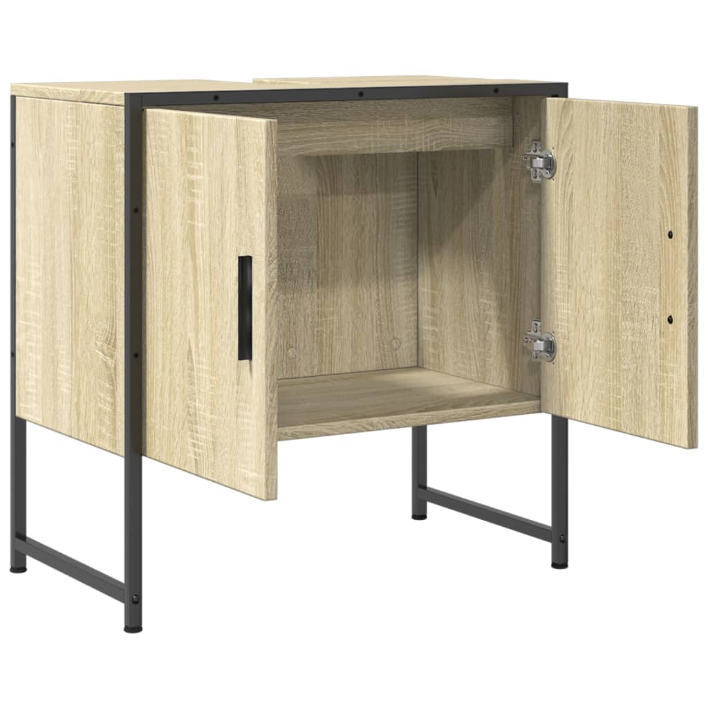 Bathroom Sink Cabinet Sonoma Oak 60x33x60 cm Engineered Wood