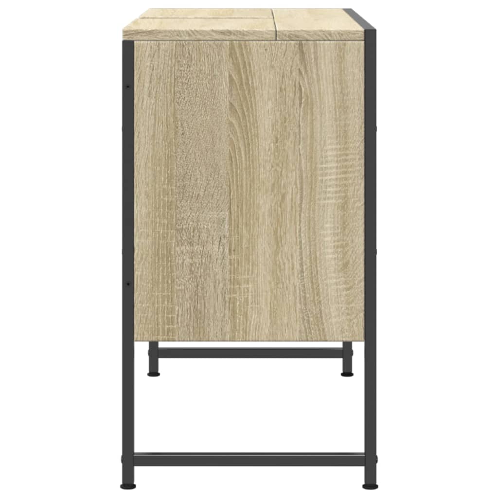 Bathroom Sink Cabinet Sonoma Oak 80x33x60 cm Engineered Wood