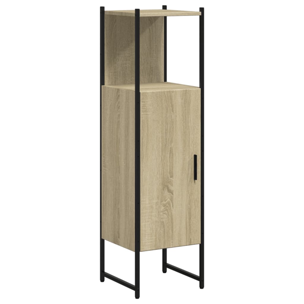 Bathroom Cabinet Sonoma Oak 33x33x120.5 cm Engineered Wood