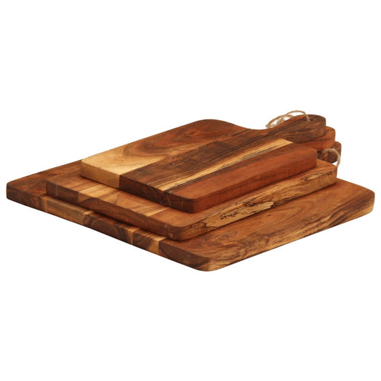 Chopping Board 3pcs Solid Wood Acacia