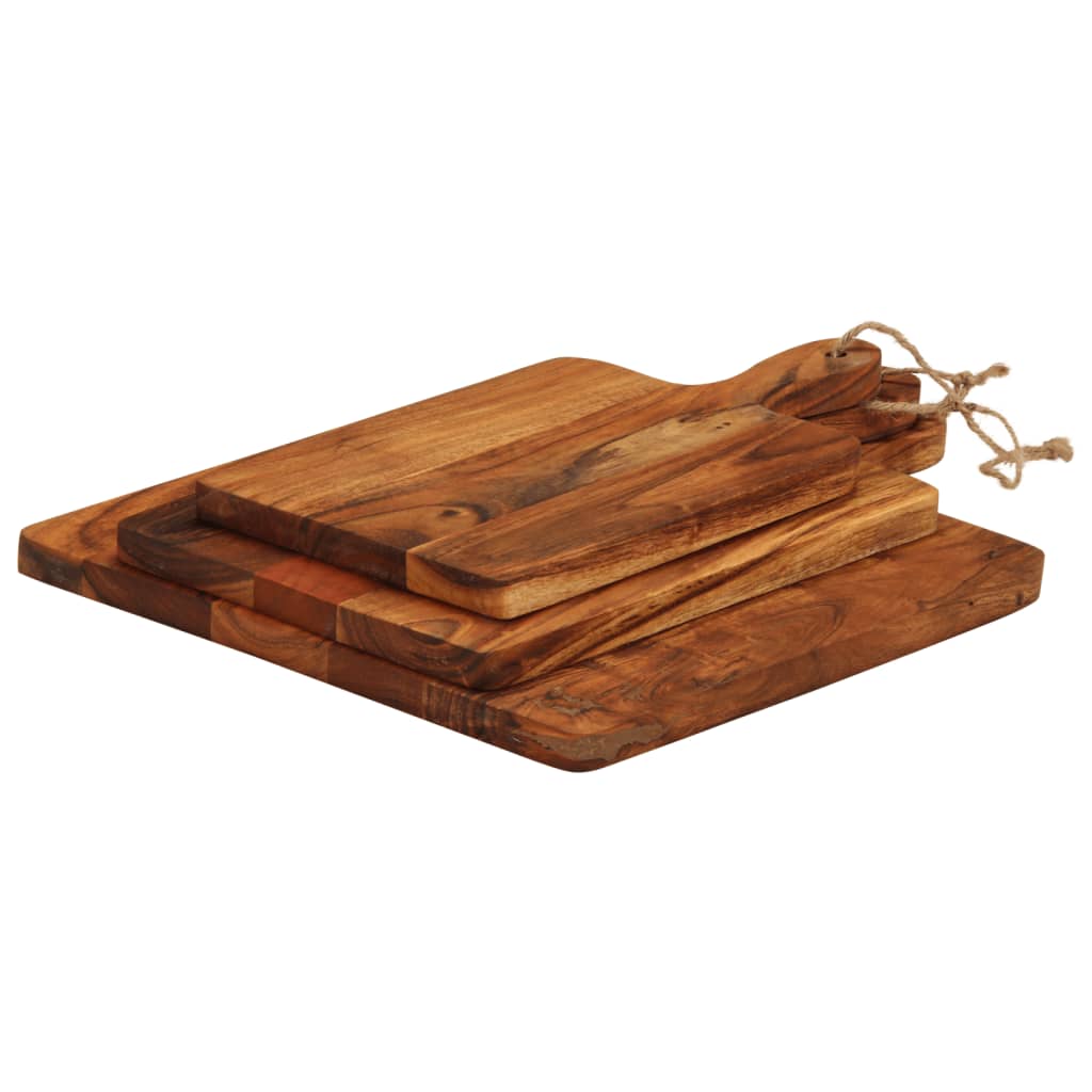 Chopping Board 3pcs Solid Wood Acacia