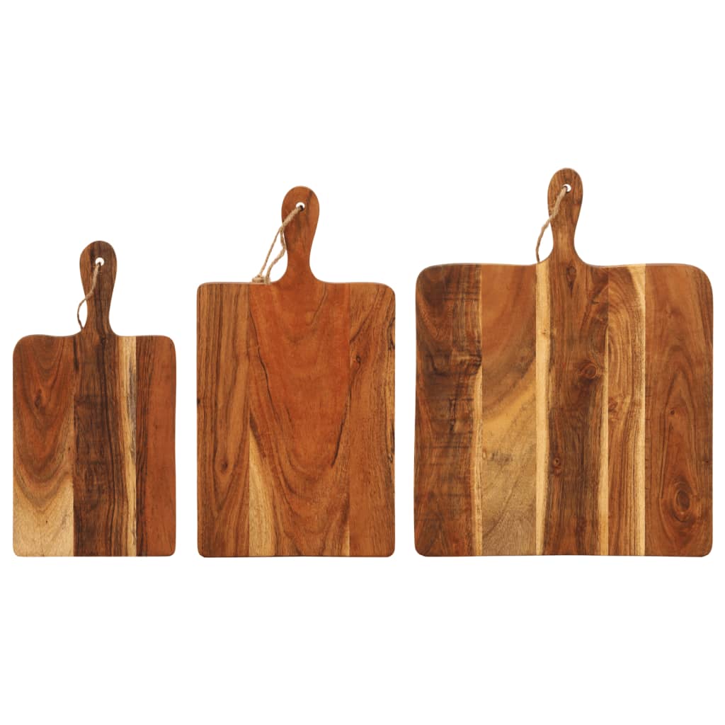 Chopping Board 3pcs Solid Wood Acacia