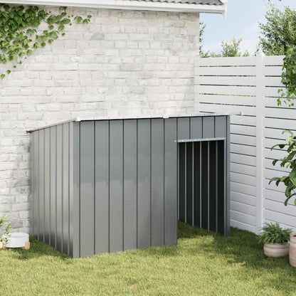 Dog House with Roof Anthracite 153x91x110 cm Galvanised Steel