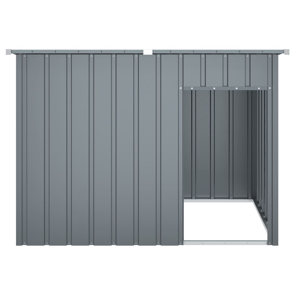 Dog House with Roof Anthracite 153x91x110 cm Galvanised Steel