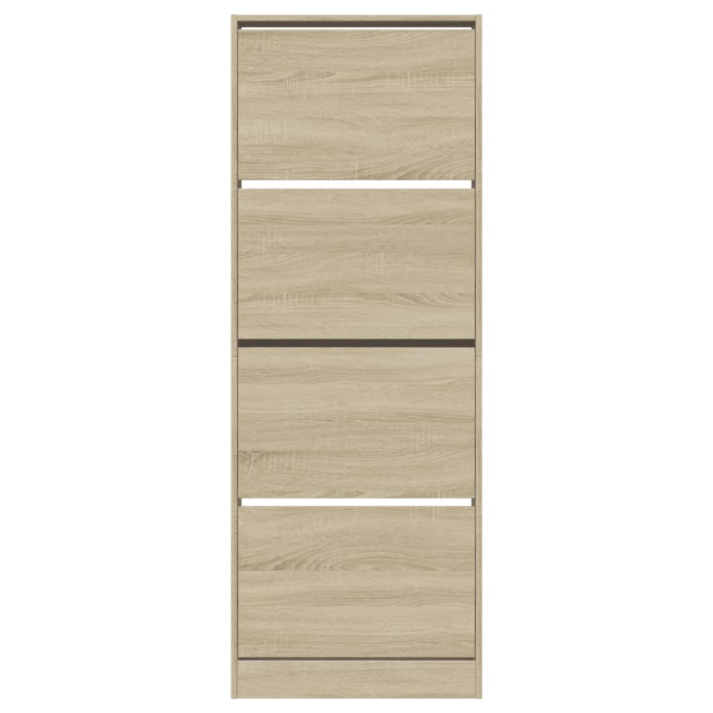 Shoe Cabinet Sonoma Oak 60x21x163.5 cm Engineered Wood