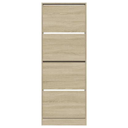 Shoe Cabinet Sonoma Oak 60x21x163.5 cm Engineered Wood