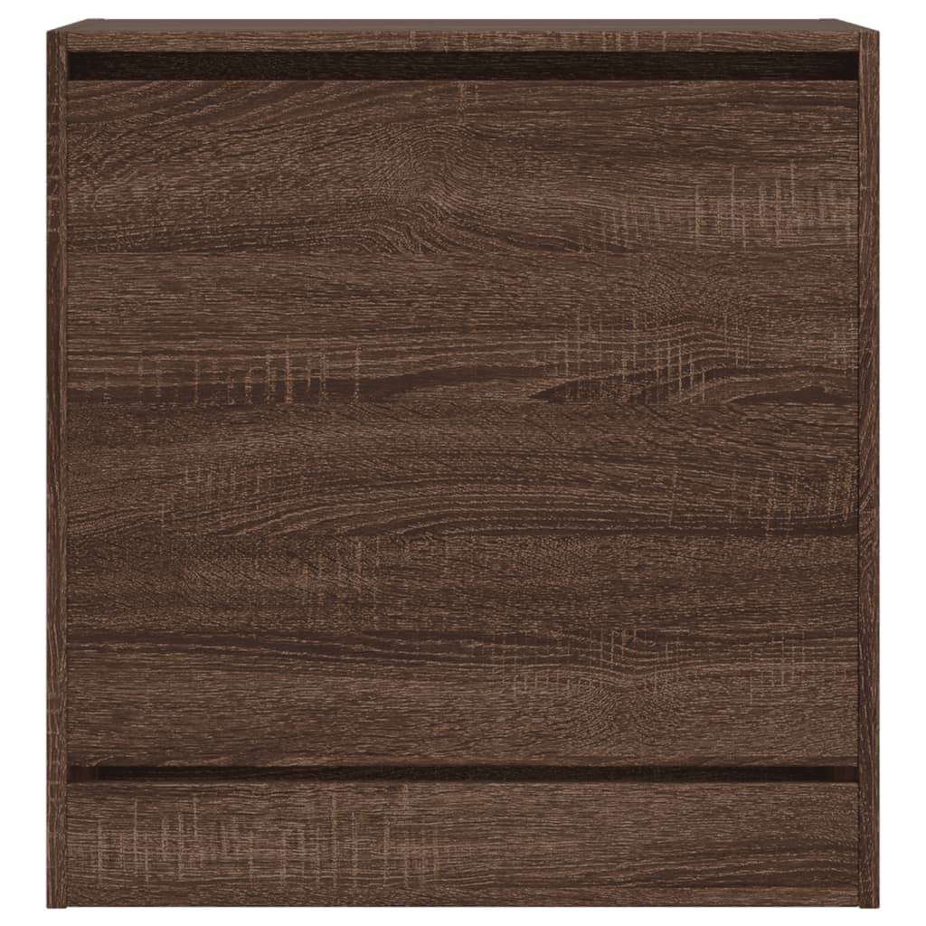 Shoe Cabinet Brown Oak 60x34x63.5 cm Engineered Wood