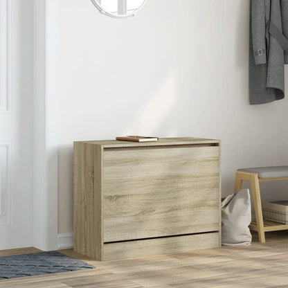 Shoe Cabinet Sonoma Oak 80x34x63 cm Engineered Wood