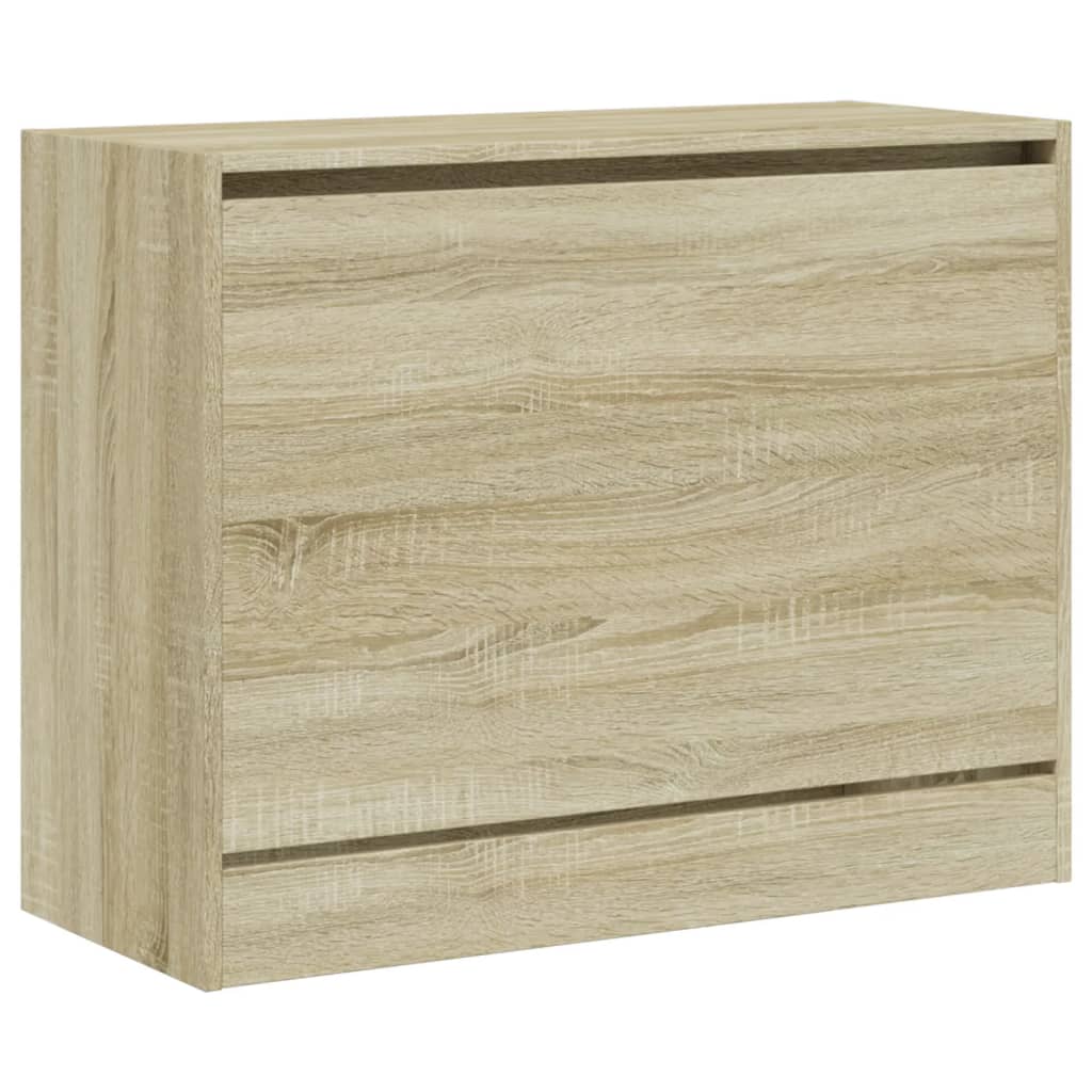 Shoe Cabinet Sonoma Oak 80x34x63 cm Engineered Wood