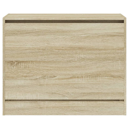 Shoe Cabinet Sonoma Oak 80x34x63 cm Engineered Wood