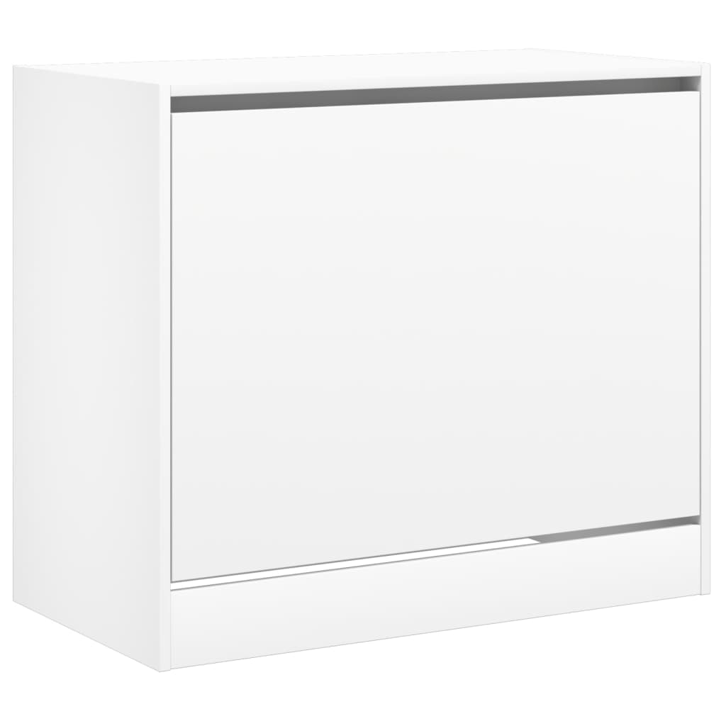 Shoe Cabinet White 80x42x69 cm Engineered Wood