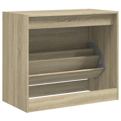 Shoe Cabinet Sonoma Oak 80x42x69 cm Engineered Wood