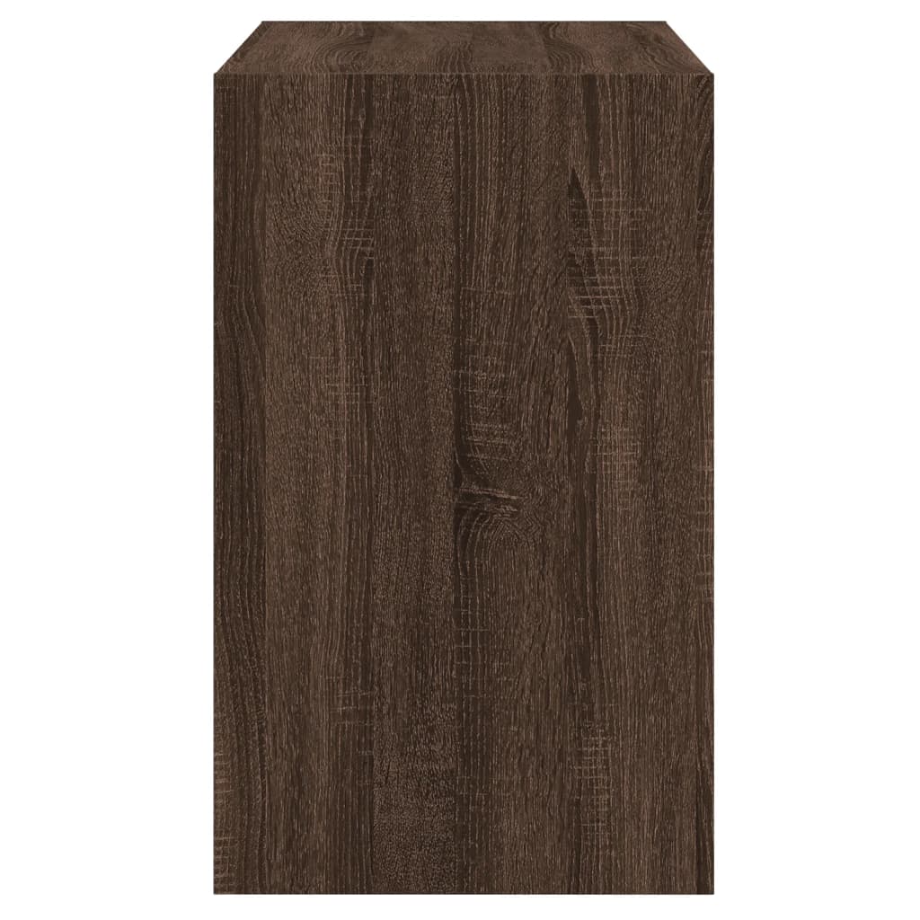 Shoe Cabinet Brown Oak 80x42x69 cm Engineered Wood