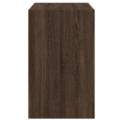 Shoe Cabinet Brown Oak 80x42x69 cm Engineered Wood