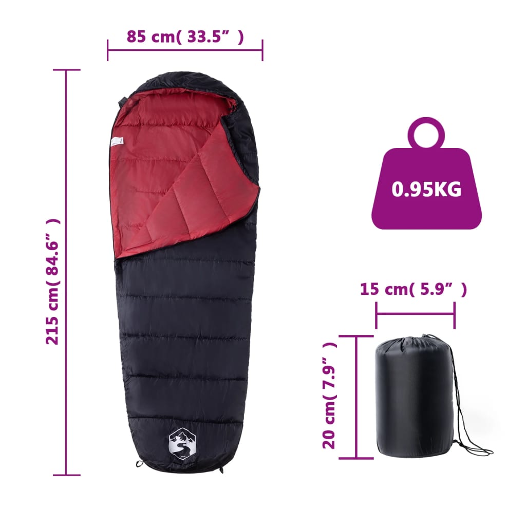 Mummy Sleeping Bag for Adults Camping 3 Seasons