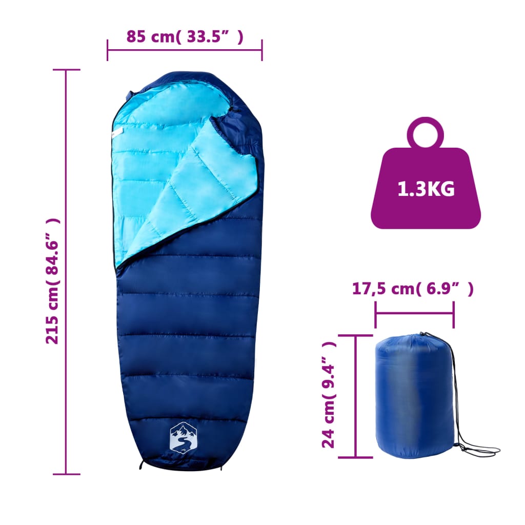 Mummy Sleeping Bag for Adults Camping 3 Seasons