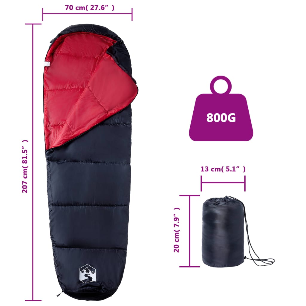 Mummy Sleeping Bag for Adults Camping 3 Seasons