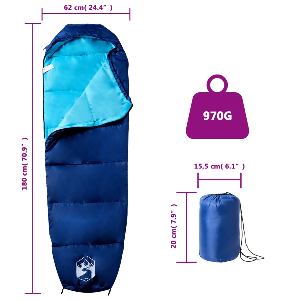 Mummy Sleeping Bag for Adults Camping 3 Seasons