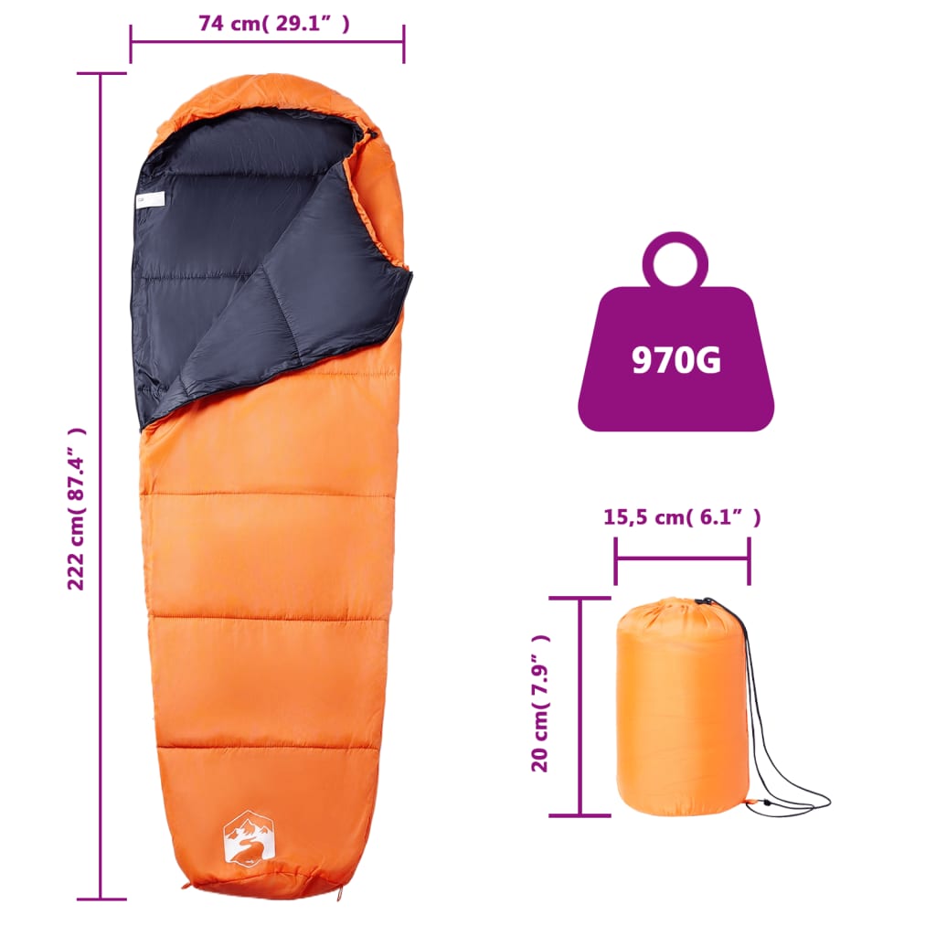 Mummy Sleeping Bag for Adults Camping 3 Seasons